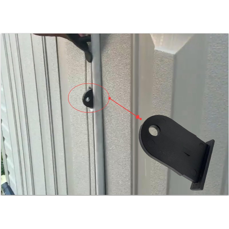 KDFUHRUI Outdoor Resin Shed Hasp Latch Replacement, for Rubbermaid Resin