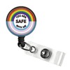 Jevzify You are Safe with Me Retractable Badge Reel, Cute