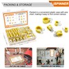 ISPINNER 52pcs Cable Clamps Assortment Kit, 304 Stainless Steel Rubber