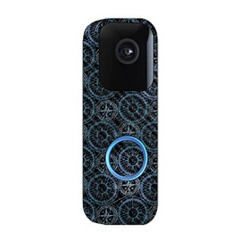 MightySkins Carbon Fiber Skin Compatible with Blink Video Doorbell - Compass Tile | Protective, Durable Textured Carbon Fiber Finish | Easy to Apply and Change Styles | Made in The USA