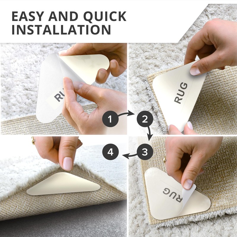 X-Protector Rug Tape for Carpet - 12 Pcs Set -