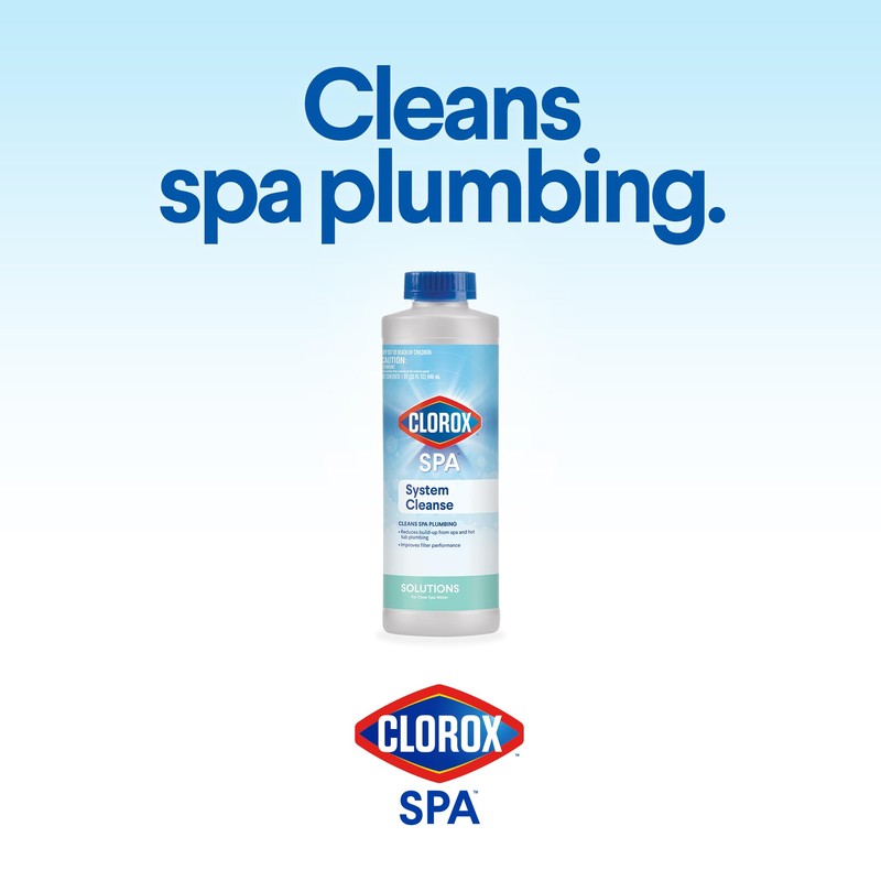 Clorox® Pool&Spa™ System Cleanse, Removes Build-Up from Spa and Hot