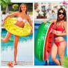 Libima 4 Pcs Inflatable Pool Floats, Pool Floaties Swim Rings