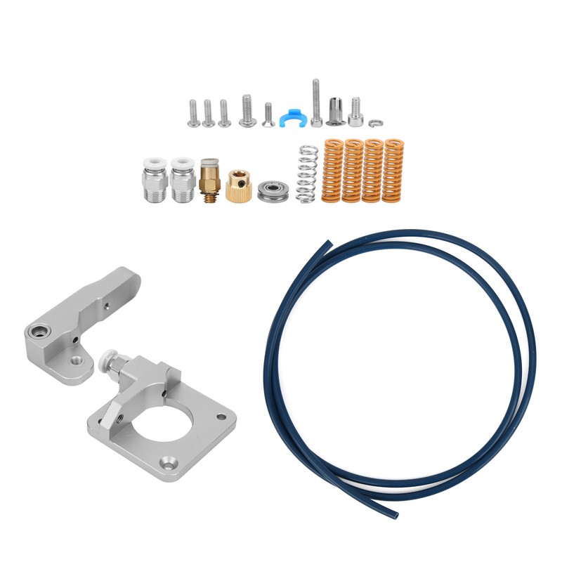 Extruder Kit Gray Aluminum 3D Printer Accessories PTFE Tube Spring
