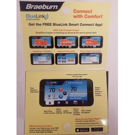Braeburn 7205 Digital Programmable Wi-Fi Thermostat, White