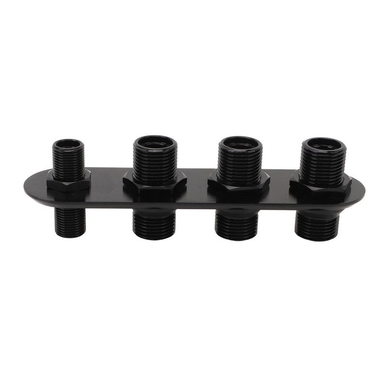 AC Bulkhead Billet Aluminium Alloy Universal 4 Ports Air Conditioning