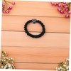 Baluue 5pcs High Elastic Heart Charm Hair Ties No Damage