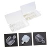 WOONEKY 200pcs Toe Nail Tips False Toenails Natural Colors Easy