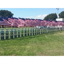 Unbranded 10ft Aluminum Outdoor Flag Pole KIT (Silver) + 3x5 USA Flag