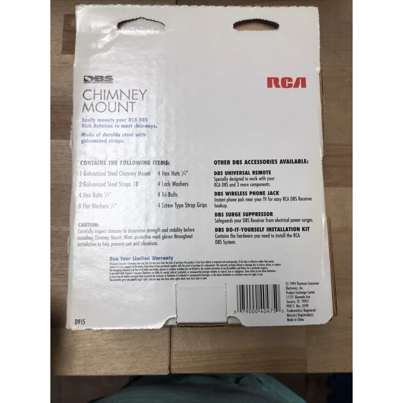 RCA D915 Satellite Chimney Mount