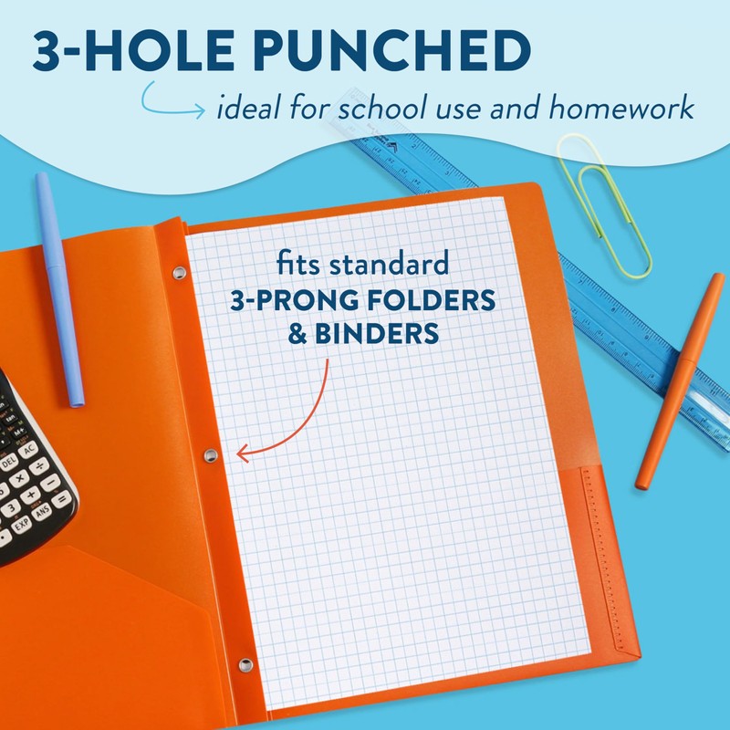 Blue Summit Supplies Graph Paper Bulk, 3 Hole Punch, Fits