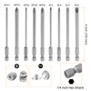 HARFINGTON 12pcs Slotted Phillips Screwdriver Bit SL3/4/5/6 PH1(3.0/6.0) PH2(3.0/5.0/6.0) S2