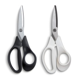 TRU RED 7 inch Stainless Steel Scissors, Straight Handle, 2/Pack