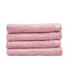 Catherine Lansfield Quick Dry Cotton 4 Pack Face Cloth Pink