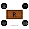 Evergreen Flag Monogram Letter R Entrance Doormat | 28 x