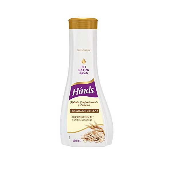 HINDS Crema Corporal Hidratacin Extrema Avena, 400 ml Enriquecida con