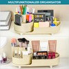Winter Shore Rotating Vanity Makeup Storage, beige