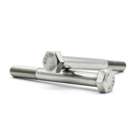Hippo Hardware (5/16" X 5" - 24 TPI) UNF Hex Hexagon Head Fine Thread Bolts Imperial A2 Stainless Steel (Pack of 3)
