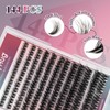 Mayhug Natural Lash Extension 144Pcs Lash Clusters Wispy Eyelash Extensions