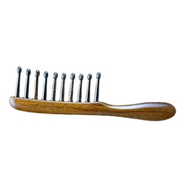 Minkissy Sandalwood Comb for Scalp Massage Wide Tooth Hair Styling No Static Wooden Hair Comb