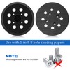 5 Inch 8 Hole Replacement Sander Pads,Hook and Loop Orbital