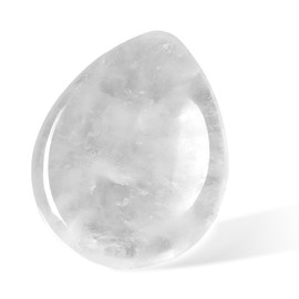 Klarer Quarz Kristalle Sorgensteine Stein Tropfenform Kristall Sorgensteine Heilsteine Daumenstein Meditation Massage Reiki Heilstein