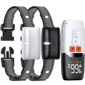 SLOPEHILL Dog Training Collar,1600Ft Dog Shock Collar,Ip67 Waterproof Shock Collar with 4 Training Modes,Beep,Static Shock,Higher Static Shock,Vibration,Fit for All Breeds