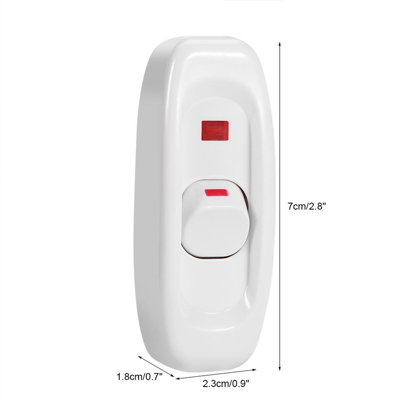 Fdit Socialme-eu AC 250V 10A Inline On/Off Table Desk Lamp
