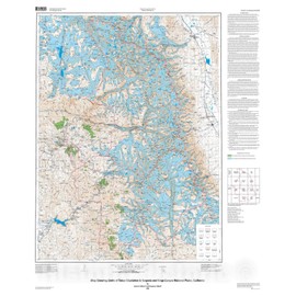Historic Pictoric Map : Map Showing Limits of Tahoe Glaciation in Sequoia and Kings Canyon National Parks, California, 2008 Cartography Wall Art : 20in x 24in