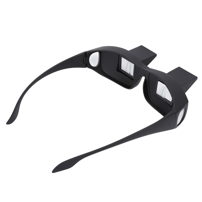 Prism Glasses Stylish Compact Black Large Resin Glass 16cm Frame