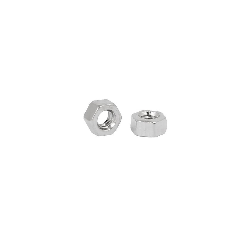Sourcingmap M1.4 x 1.5mm Nickel Plated Hexagon Hex Nuts Fasteners