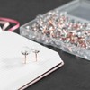 Zhtulck Clear Push Pins for Pinboard, 100 Pcs Drawing Pins