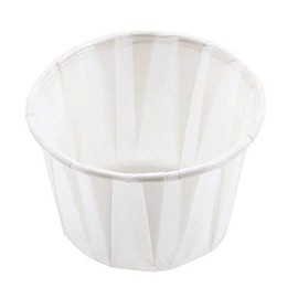 250 WAXED PAPER DISPOSABLE SAUCE DISHES/DIPPING POTS 28ML