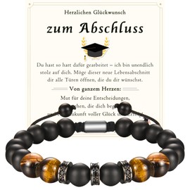 wynn's Graduation Gift for Boys, Graduation Bracelet Gifts for Boys, Graduation Gift for Graduation, Bachelor Master for Boys, Son, Brother, Grandson, Nephew, with Gift Box