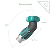 2WAYZ 45° Metal Hose Elbow, Hose Adapter, Hose Angle Connector,