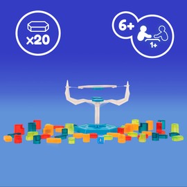 PLAY FUN BY IMC TOYS Toggo Toys Gravity Tower - A Tower is built on the wobbly base platform. The opponent: gravity, fun & learning effect, suitable for ages 6 and up.