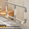 Folding Bed Rails for Elderly Seniors, Adjustable Heights Bed Assist