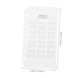 DOITOOL 10pcs Transparent Frosted Calendar Dividers for Notebooks Lightweight and Portable Index Separators for Organizing Binders and Planner Inserts Book Accessories