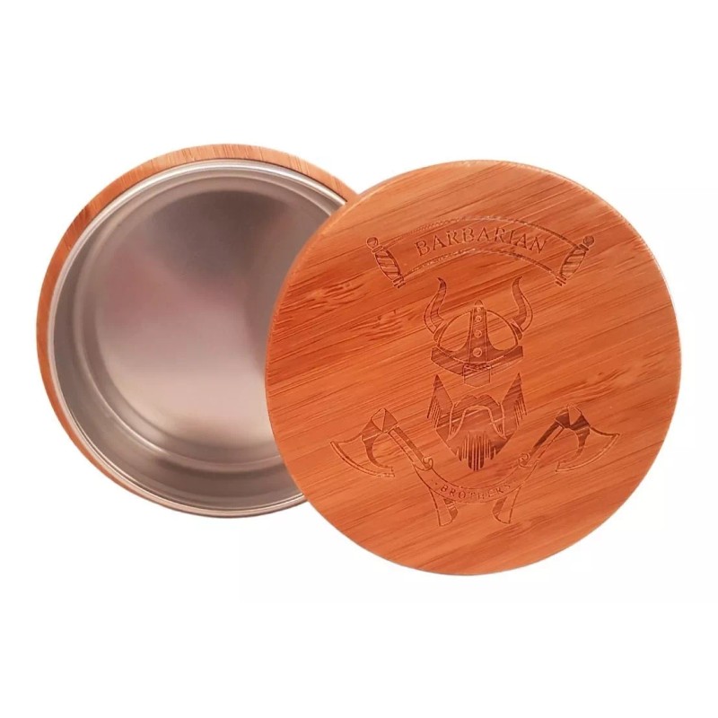 Barbarian Brothers Tazón Jabonero En Madera De Bamboo Para Afeitar