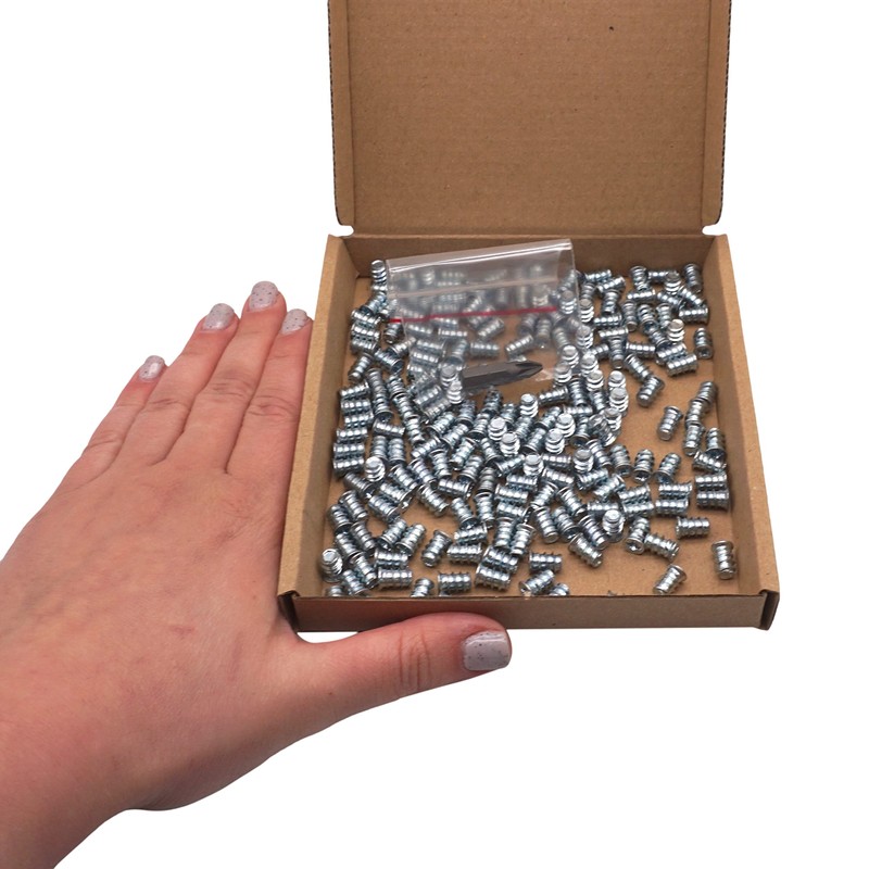 SKIR'CO (Pack of 200) Zinc Plated Euro Screws 5.8 x