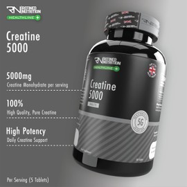 Refined Nutrition Creatine Monohydrate Tablets 5000mg, 100 Tablets