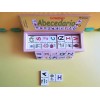 Domino Dominó Abecedario, Texto-imagen Madera, Educativo, Didáctico