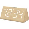DreamSky Wooden Digital Alarm Clocks for Bedrooms - Electric Desk