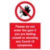 Pack of five - Please do not enter the gym