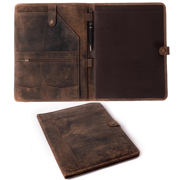 Leather Portfolio, Leather Binder with Pen, Leather Portfolio for Men and Women, Leather Padfolio, Leather Folder, Portfolio Binder, Business Portfolio Men and Women