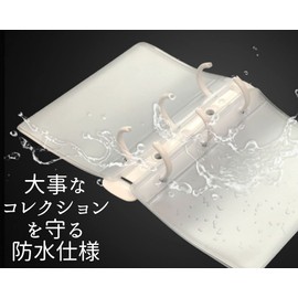 Donaly Mini Personal Notebook, 3 Hole Binder, Korean Notebook, Trading Card Case with Refill (Clear File, Set of 5 [Translucent/Milky White])