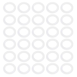 Ofowin [30 Pcs] Silicone O-Rings White 8mm OD 5mm ID 1.5mm Width, Metric VMQ Sealing Gasket for Cup Lids, Coffee Maker, Brewing Fitting, Washer, Filter, Pump, Plumbing, Hose, Gauge, Auto, Machine