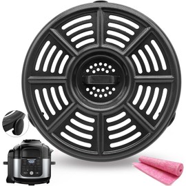 HlkEurt 6.5QT Air Fryer Replacement Rack for Ninja OS300/OS301/FD302/FD305/OP302 Foodi Pressure Cooker Air Fryers, Upgraded Grill Crisper Plate Pan Tray Grate Grid Shelf for Ninja 6.5QT Air Fryer