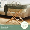 The Little Green Sheep Knitted Cellular Baby Blanket - 75