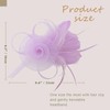 DRESHOW Fascinator Hats for Women Pillbox Hat with Veil Headband